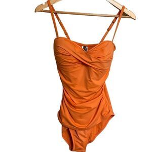 Tommy Bahama One Piece Swimsuit Orange Size 8